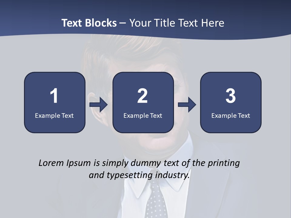 John F Kennedy Painting PowerPoint Template