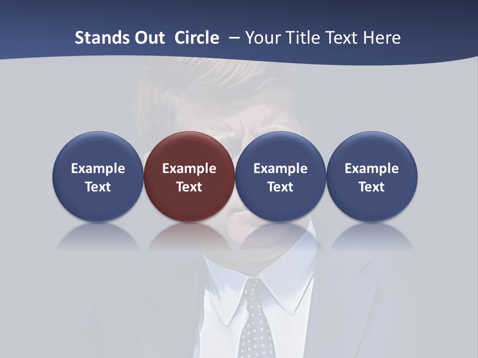John F Kennedy Painting PowerPoint Template