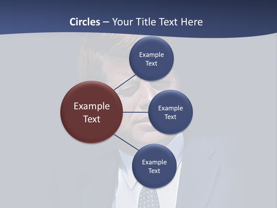 John F Kennedy Painting PowerPoint Template