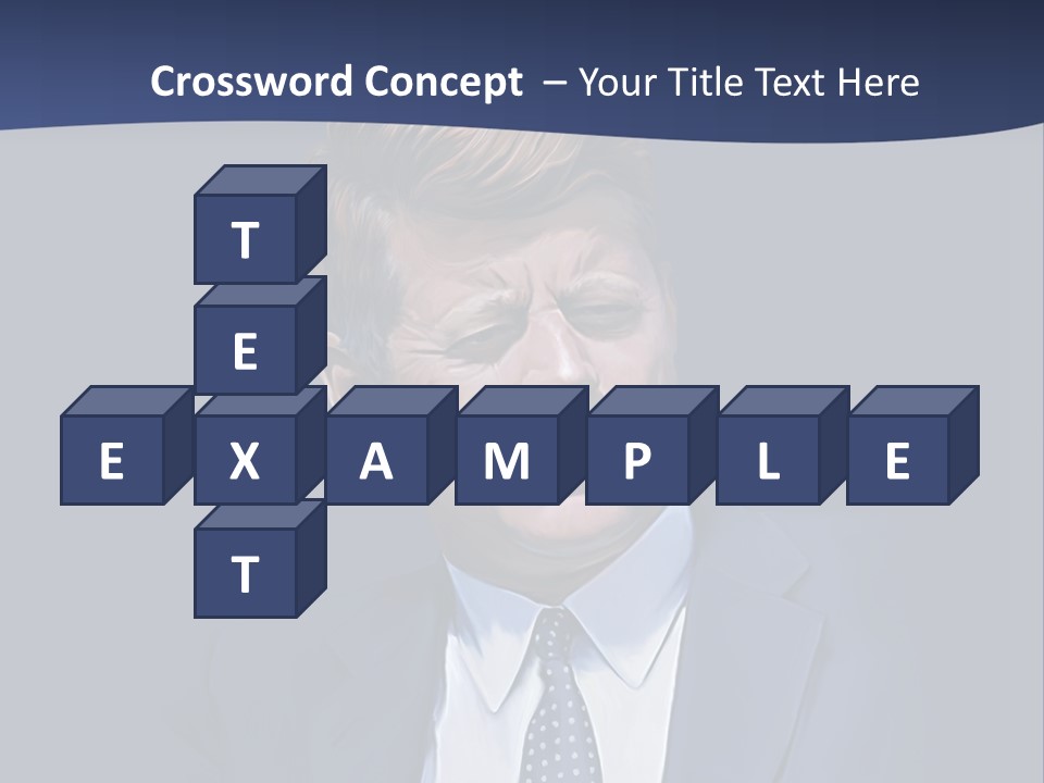 John F Kennedy Painting PowerPoint Template