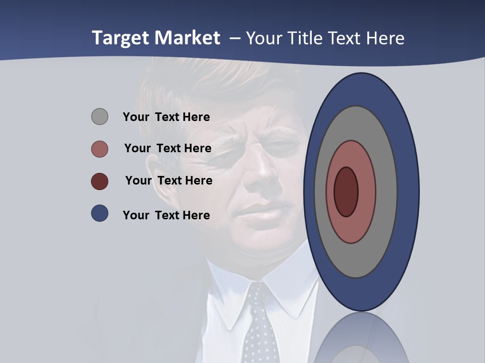 John F Kennedy Painting PowerPoint Template