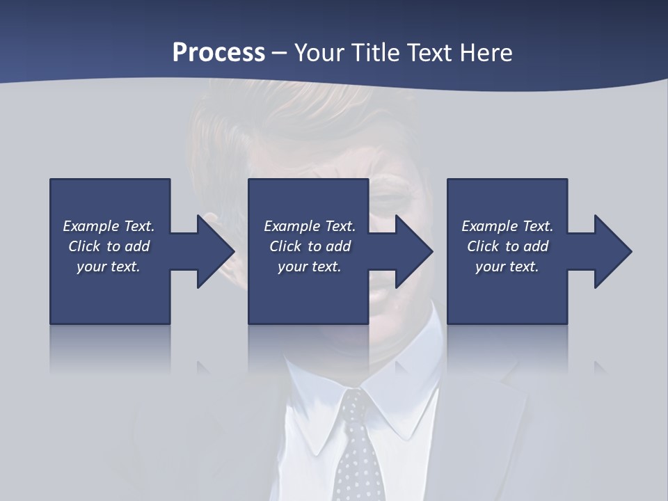 John F Kennedy Painting PowerPoint Template