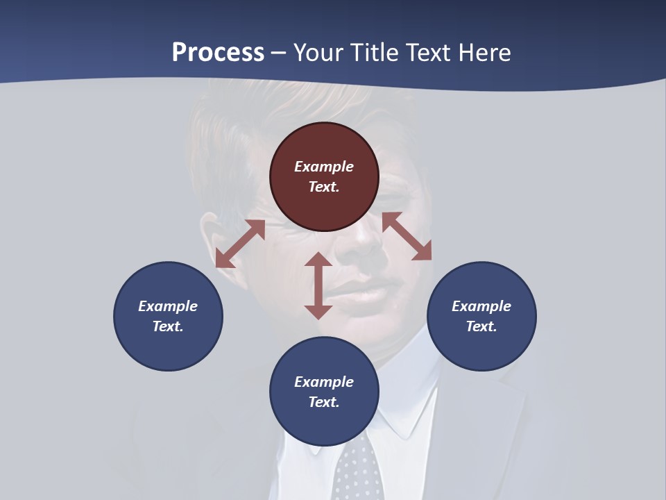 John F Kennedy Painting PowerPoint Template
