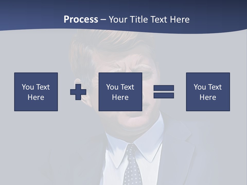 John F Kennedy Painting PowerPoint Template