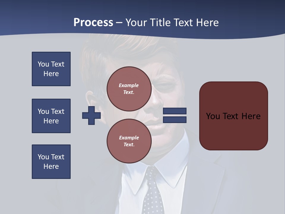 John F Kennedy Painting PowerPoint Template