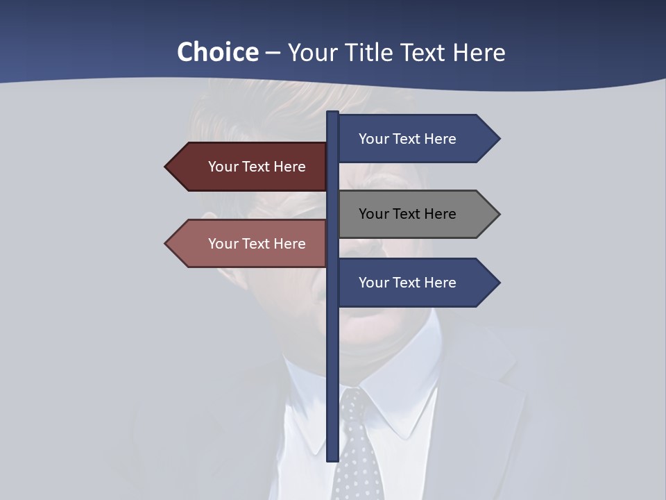 John F Kennedy Painting PowerPoint Template