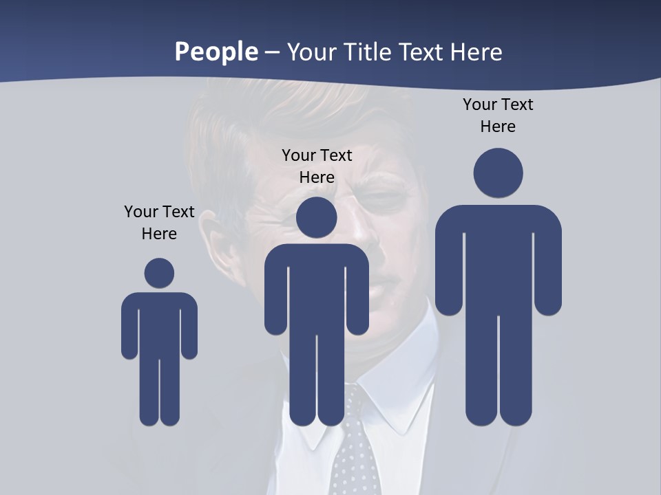 John F Kennedy Painting PowerPoint Template