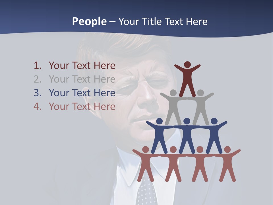 John F Kennedy Painting PowerPoint Template