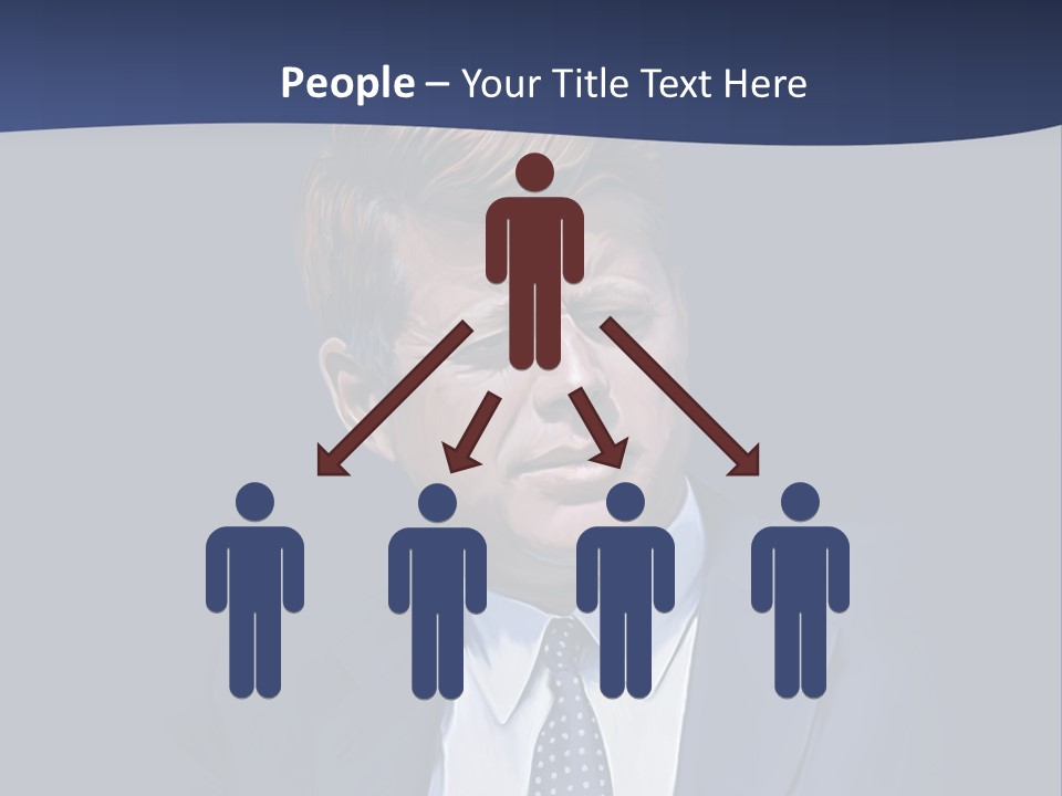 John F Kennedy Painting PowerPoint Template