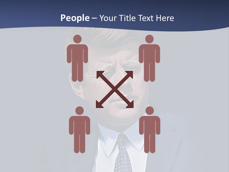 John F Kennedy Painting PowerPoint Template