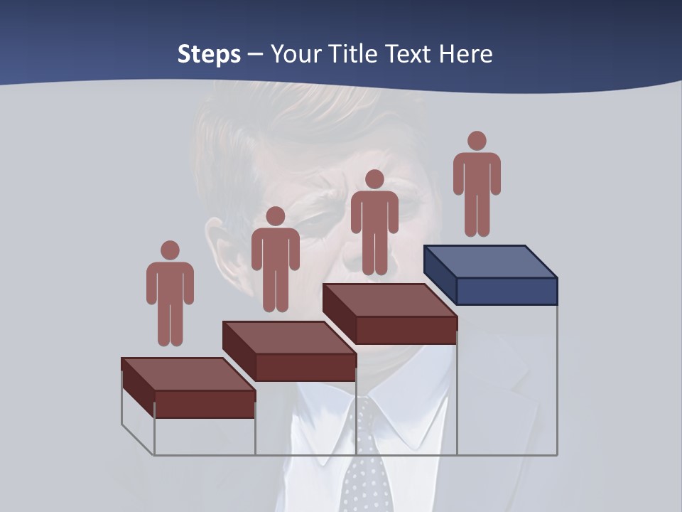 John F Kennedy Painting PowerPoint Template