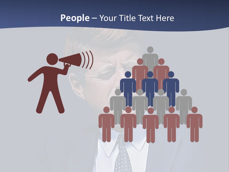 John F Kennedy Painting PowerPoint Template