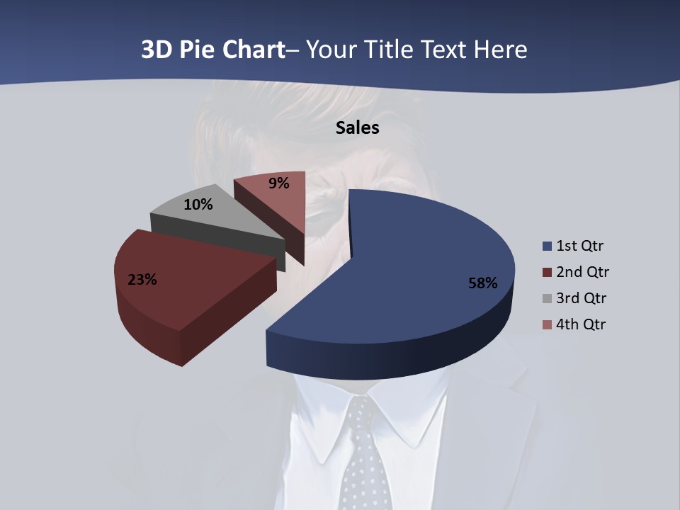 John F Kennedy Painting PowerPoint Template