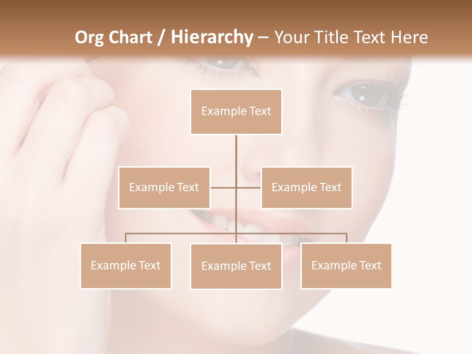 Beautiful Young  Woman Draw Beauty Shape Of Eyebrows Using Cosmetic Brush Beautiful Young  Woman Draw Beauty Shape Of Eyebrows Using Cosmetic Brush PowerPoint Template