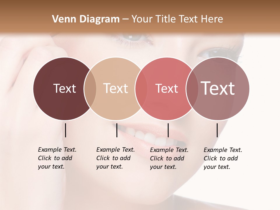 Beautiful Young  Woman Draw Beauty Shape Of Eyebrows Using Cosmetic Brush Beautiful Young  Woman Draw Beauty Shape Of Eyebrows Using Cosmetic Brush PowerPoint Template