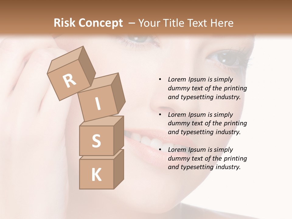 Beautiful Young  Woman Draw Beauty Shape Of Eyebrows Using Cosmetic Brush Beautiful Young  Woman Draw Beauty Shape Of Eyebrows Using Cosmetic Brush PowerPoint Template