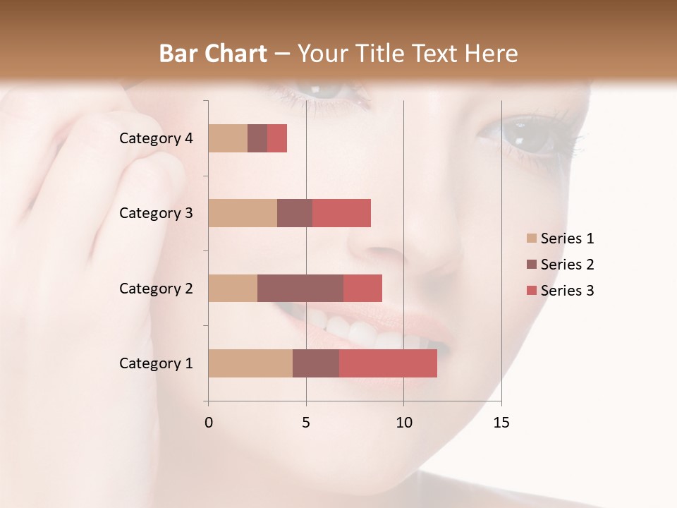 Beautiful Young  Woman Draw Beauty Shape Of Eyebrows Using Cosmetic Brush Beautiful Young  Woman Draw Beauty Shape Of Eyebrows Using Cosmetic Brush PowerPoint Template