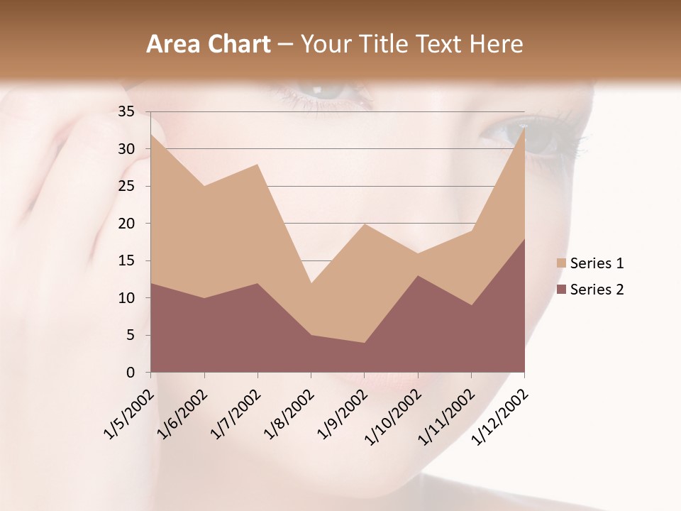 Beautiful Young  Woman Draw Beauty Shape Of Eyebrows Using Cosmetic Brush Beautiful Young  Woman Draw Beauty Shape Of Eyebrows Using Cosmetic Brush PowerPoint Template