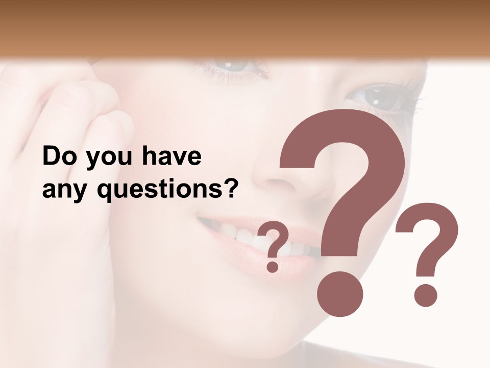 Beautiful Young  Woman Draw Beauty Shape Of Eyebrows Using Cosmetic Brush Beautiful Young  Woman Draw Beauty Shape Of Eyebrows Using Cosmetic Brush PowerPoint Template