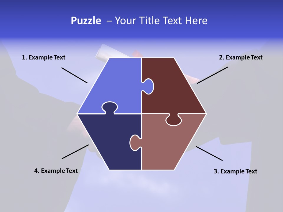 A Handshake With Presentation Of A Diploma PowerPoint Template