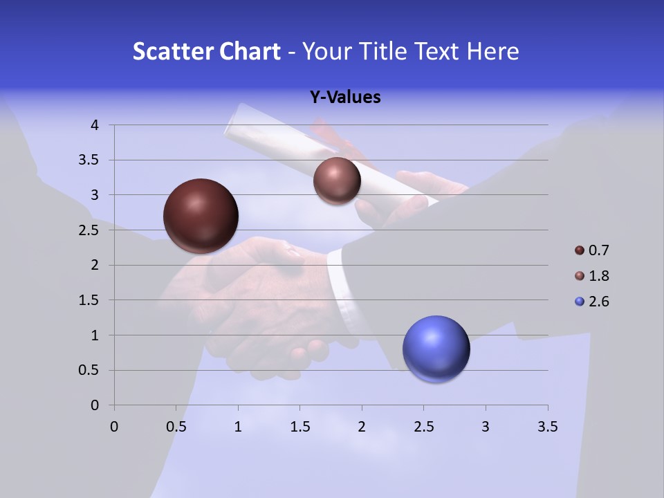 A Handshake With Presentation Of A Diploma PowerPoint Template
