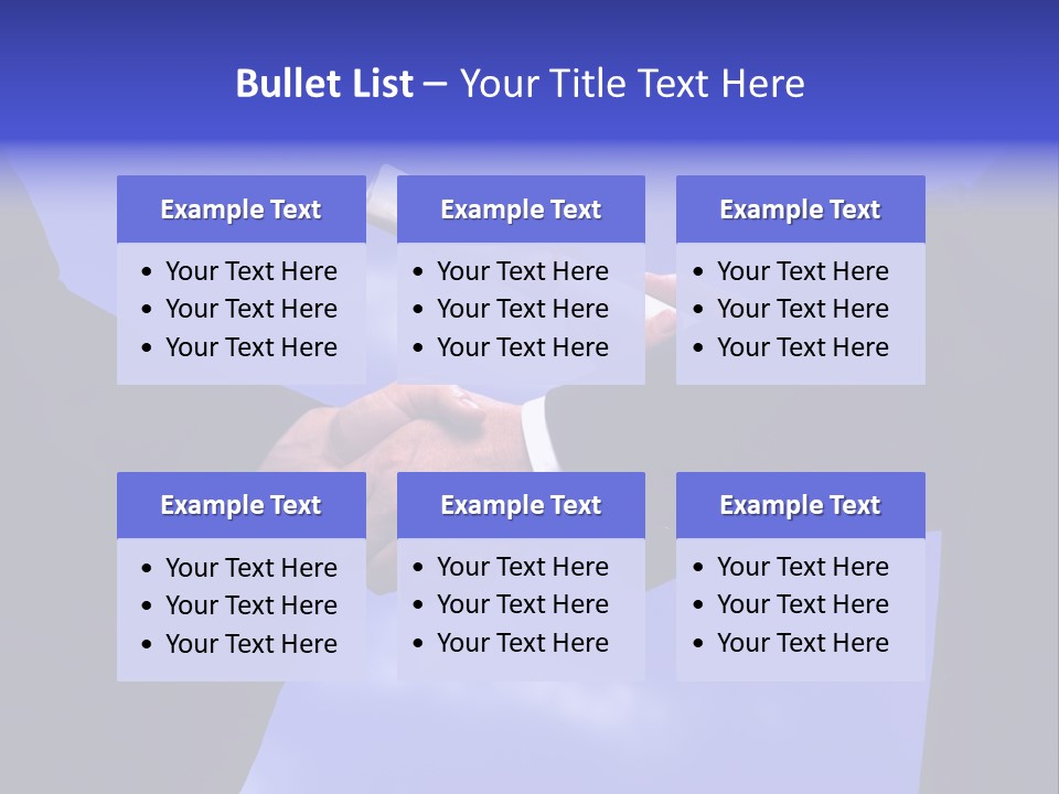 A Handshake With Presentation Of A Diploma PowerPoint Template