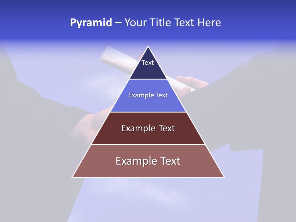 A Handshake With Presentation Of A Diploma PowerPoint Template