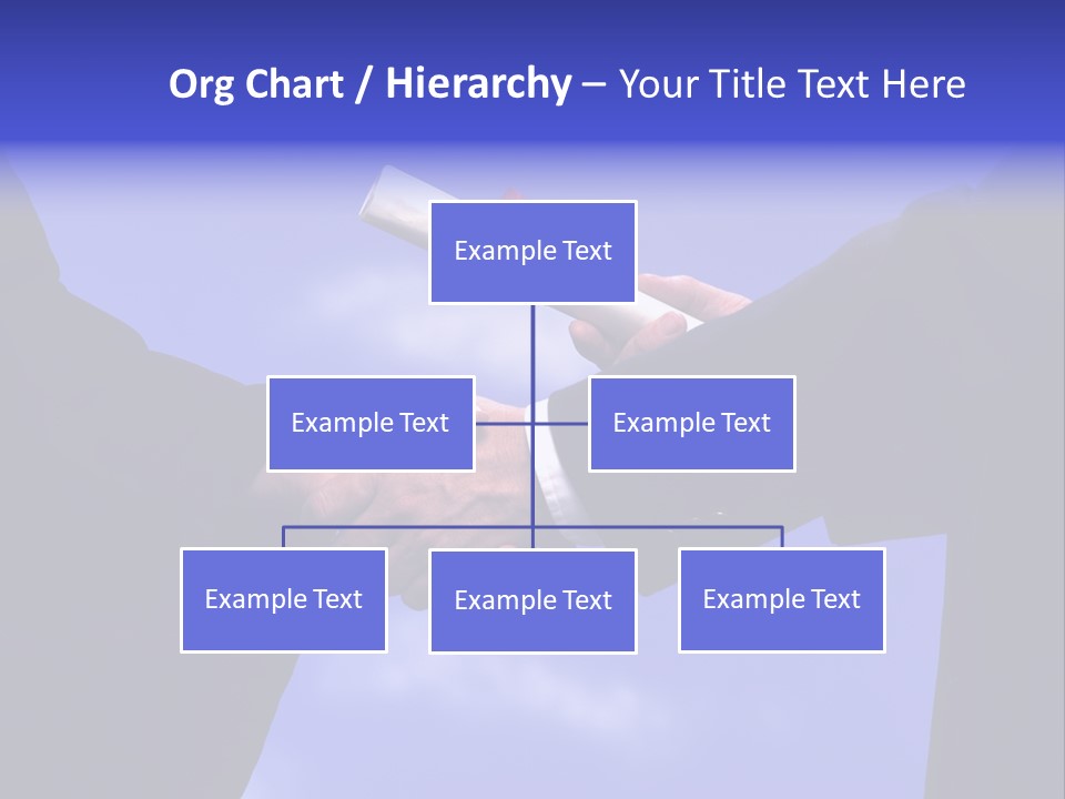 A Handshake With Presentation Of A Diploma PowerPoint Template