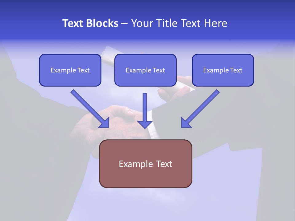 A Handshake With Presentation Of A Diploma PowerPoint Template