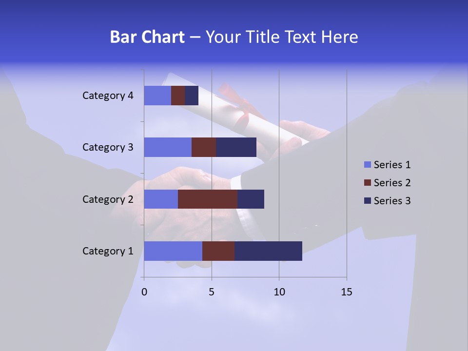 A Handshake With Presentation Of A Diploma PowerPoint Template