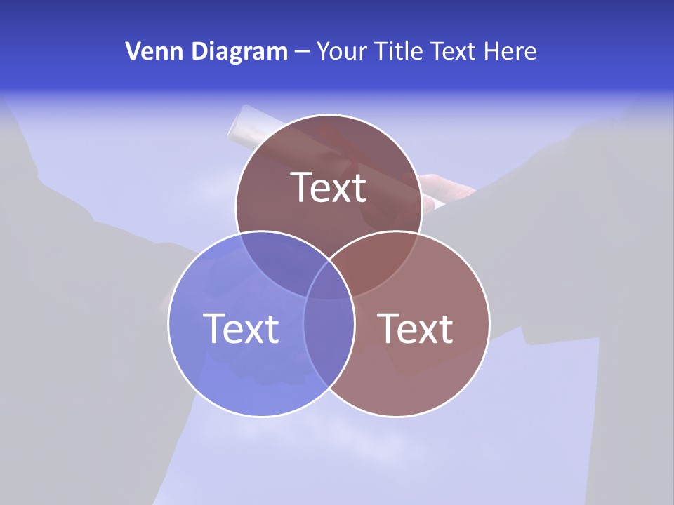 A Handshake With Presentation Of A Diploma PowerPoint Template