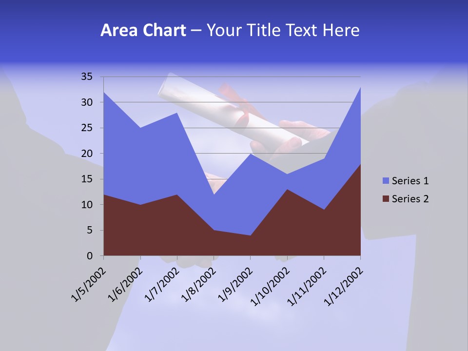 A Handshake With Presentation Of A Diploma PowerPoint Template