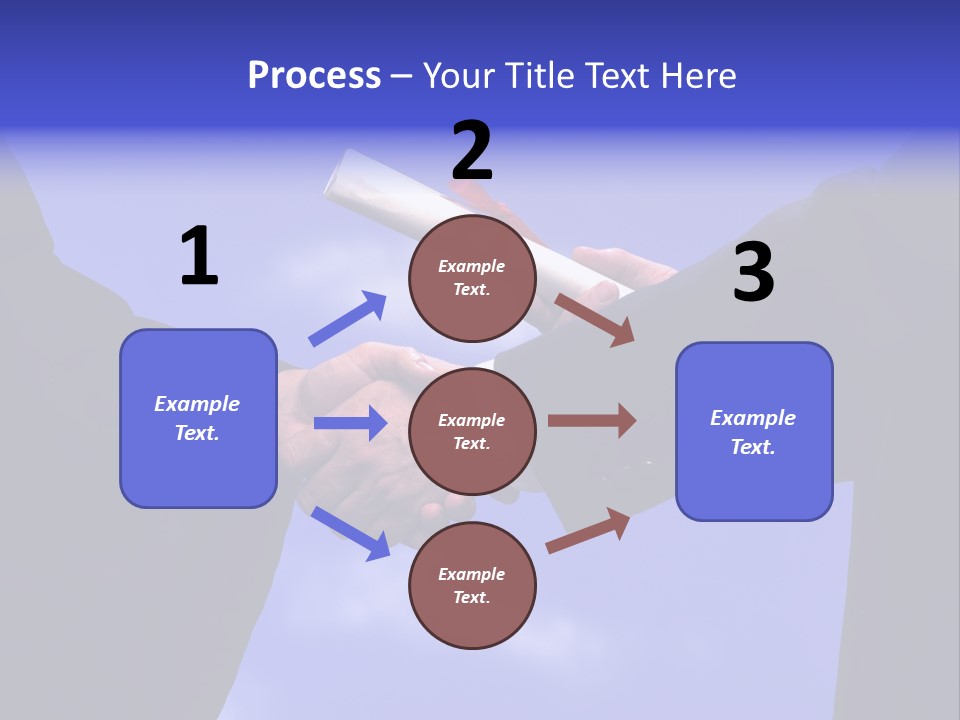 A Handshake With Presentation Of A Diploma PowerPoint Template
