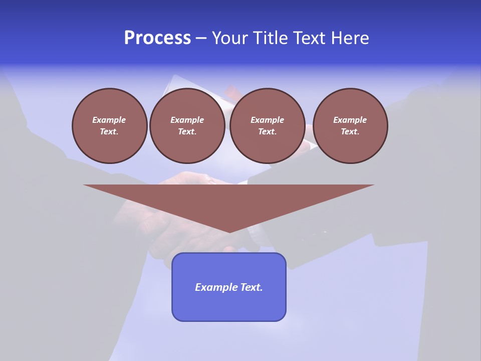 A Handshake With Presentation Of A Diploma PowerPoint Template