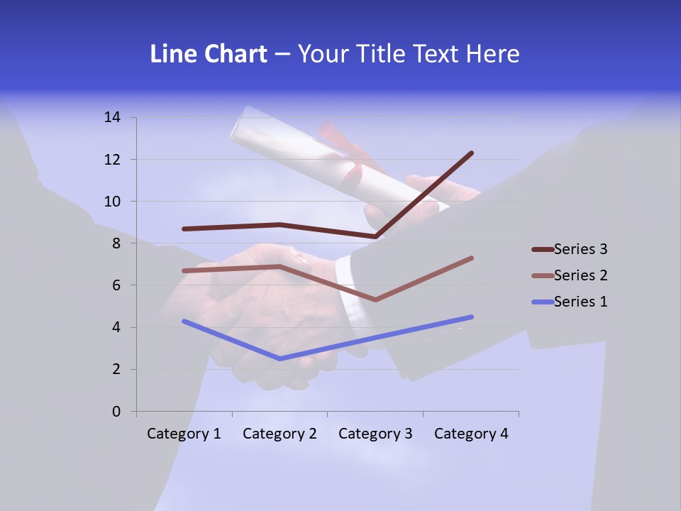 A Handshake With Presentation Of A Diploma PowerPoint Template
