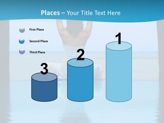 Pretty Girl Lifting Weights, Facing Away From Camera PowerPoint Template