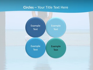 Pretty Girl Lifting Weights, Facing Away From Camera PowerPoint Template