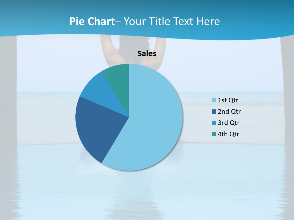 Pretty Girl Lifting Weights, Facing Away From Camera PowerPoint Template
