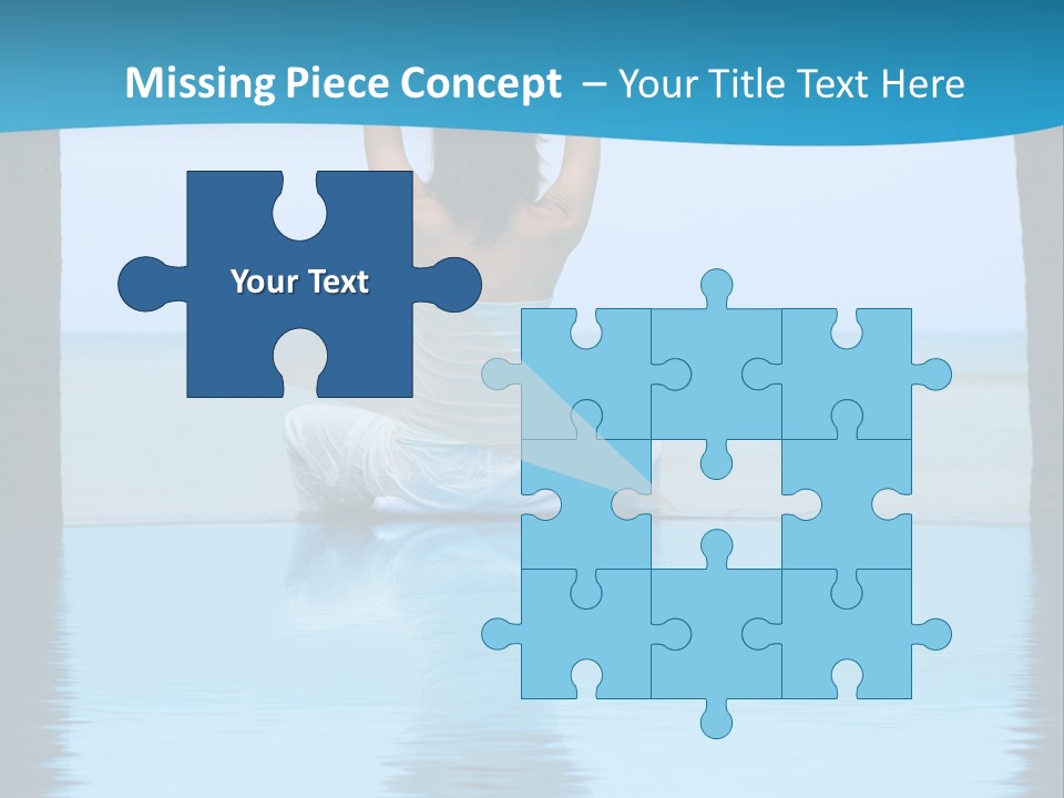 Pretty Girl Lifting Weights, Facing Away From Camera PowerPoint Template