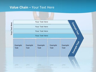 Pretty Girl Lifting Weights, Facing Away From Camera PowerPoint Template