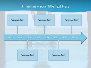 Pretty Girl Lifting Weights, Facing Away From Camera PowerPoint Template