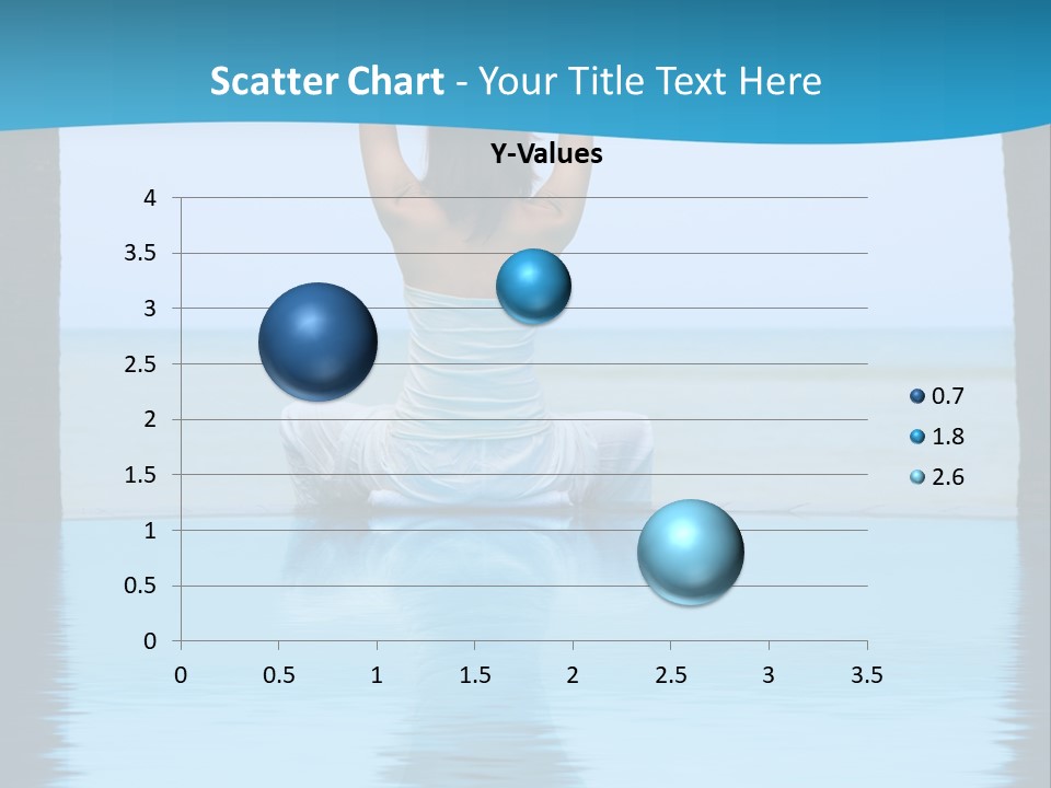 Pretty Girl Lifting Weights, Facing Away From Camera PowerPoint Template