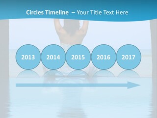 Pretty Girl Lifting Weights, Facing Away From Camera PowerPoint Template