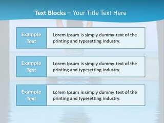 Pretty Girl Lifting Weights, Facing Away From Camera PowerPoint Template