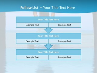 Pretty Girl Lifting Weights, Facing Away From Camera PowerPoint Template