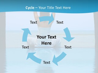 Pretty Girl Lifting Weights, Facing Away From Camera PowerPoint Template