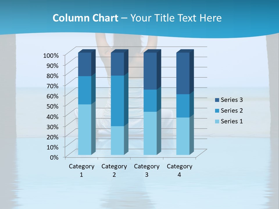 Pretty Girl Lifting Weights, Facing Away From Camera PowerPoint Template
