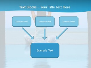 Pretty Girl Lifting Weights, Facing Away From Camera PowerPoint Template