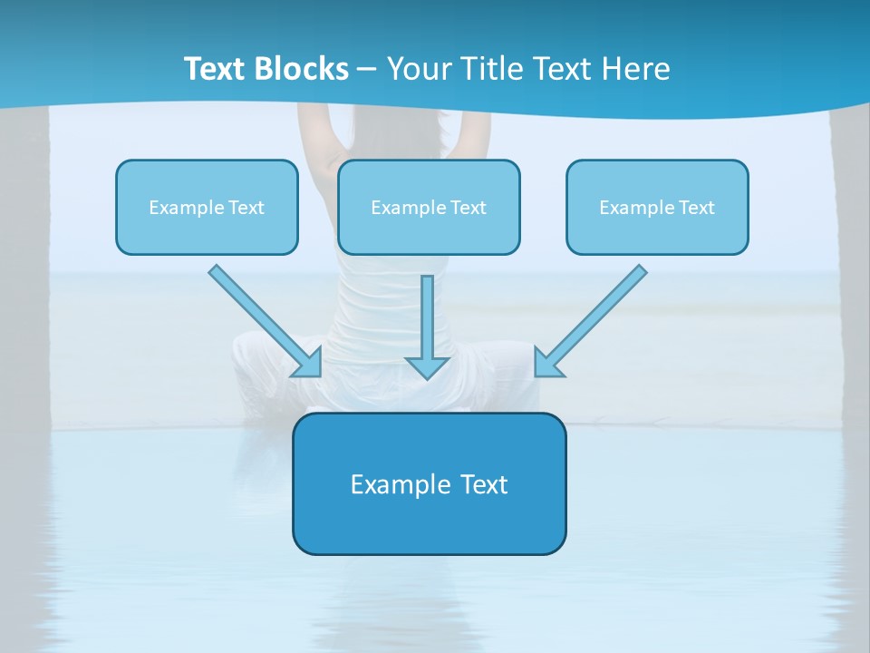 Pretty Girl Lifting Weights, Facing Away From Camera PowerPoint Template