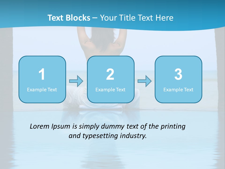 Pretty Girl Lifting Weights, Facing Away From Camera PowerPoint Template